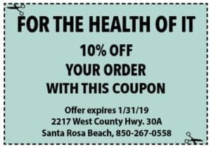 For The Health January 2019 Coupons
