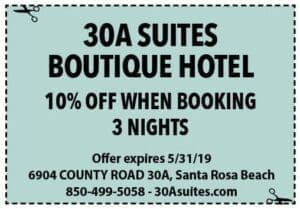 30a Suites May 2019 Coupons