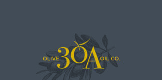 30a Olive Oil Co Identity Gray Gold