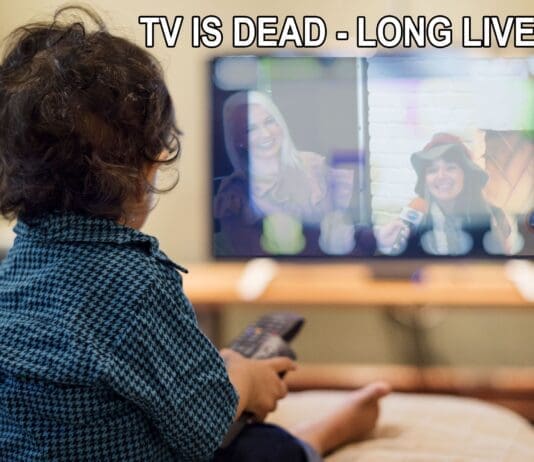 Young Indian Boy Watching Television