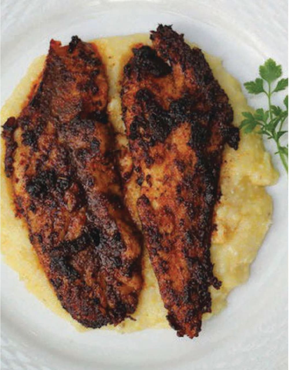 Redfish And Smoked Gouda Grits