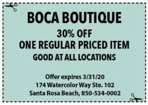Sowal March 2020 Coupons Boca
