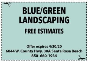 Sowal April 2020 Coupons Blue Green