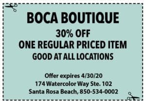 Sowal April 2020 Coupons Boca