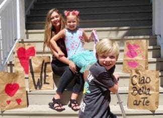 Amanda Friend Of Santa Rosa Beach And Her Sweet Kids Hanging Outside While Dad Works Inside