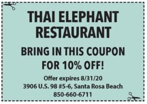 Sowal August 2020 Coupons Thai Elephant