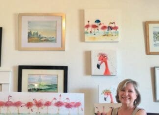 C Gray In Her Studio
