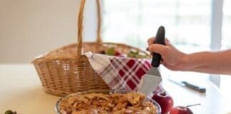 Serving Homemade Apple Pie