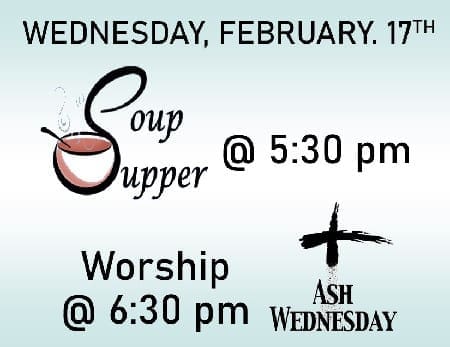 21 Soup Supper Ash Wednesday