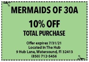 Sowal July 2021 Coupons Mermaids Of 30a
