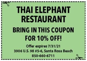 Sowal July 2021 Coupons Thai Elephant