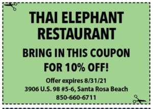 Sowal August 2021 Coupons Thai Elephant