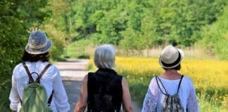 Women Girlfriends Nature Walk