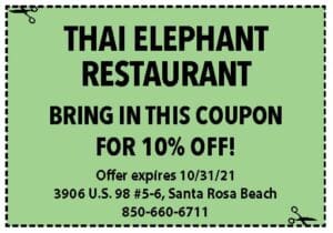 Coupons Sowal October 2021 Thai Elephant