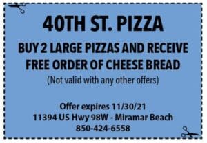 Sowal November 2021 Coupons 40th St Pizza
