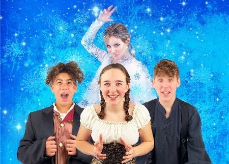 Snow Queen Back Clara Taylor, Front Caleb Vantassell, Lainey Whitten, And Sean Rushford Sm
