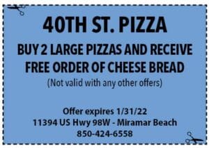 Sowal Life Coupons 2022 Jan 40th St Pizza