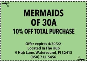 Sowal 2022 April Coupons Mermaids Of 30a