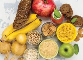 Assortment Of Products Rich Of Carbohydrates