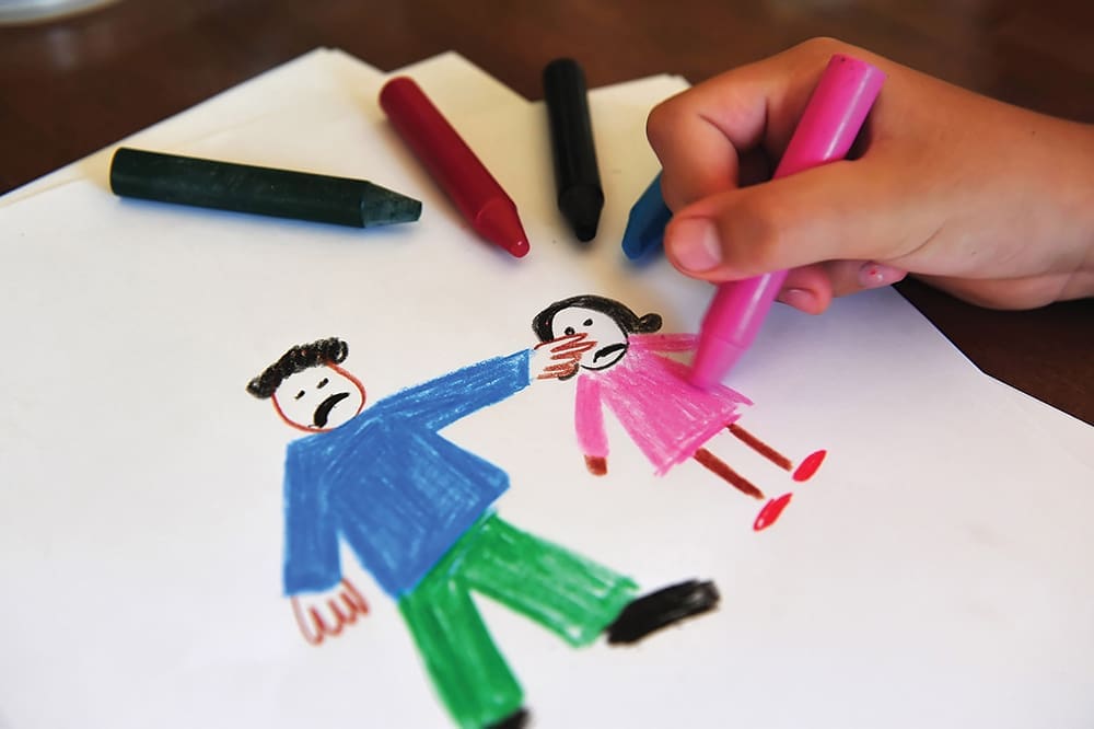 Drawing Shows Young Girls Inner Feelings About Being Abused