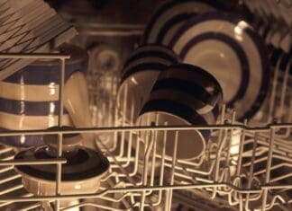 Inside Of A Dishwasher