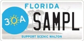 30a License Plate