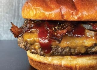 Wicked Wheel Candied Bacon Burger