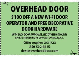 Sowal Life 2023 March Coupons Overhead Door