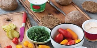 Vegetables And Spread For Vegan Sandwiches