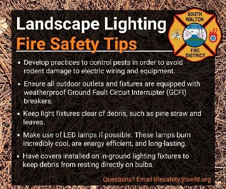 Landscape Lighting Fire Safety