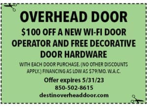 Sowal Life 2023 May Coupons Overhead Door