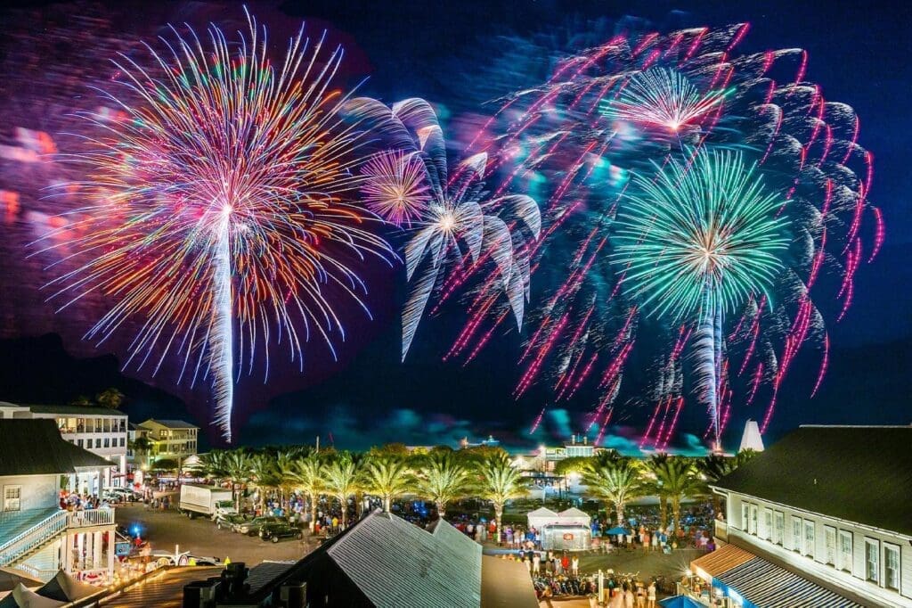 Seaside Fireworks