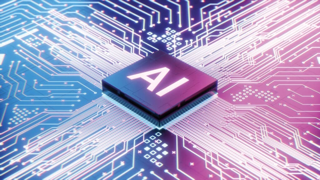 Ai Microprocessor On Motherboard Computer Circuit