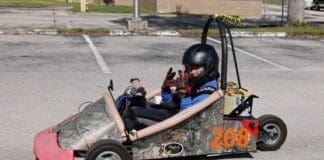 Nathaniel Adams, 14, Just Started Building Ev Go Karts With His School Team From Kirkland Ranch Academy Of Innovation In Wesley Chapel, Florida. This Was One Of His First Races
