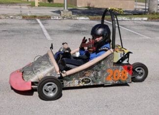 Nathaniel Adams, 14, Just Started Building Ev Go Karts With His School Team From Kirkland Ranch Academy Of Innovation In Wesley Chapel, Florida. This Was One Of His First Races