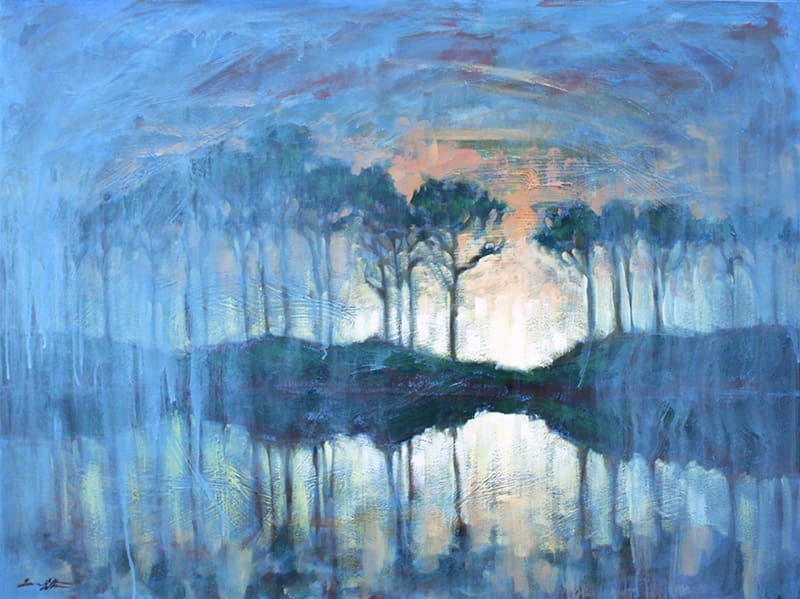 Dusk At Western Lake 2014 Web