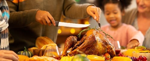 Happy Family Celebrating Thanksgiving