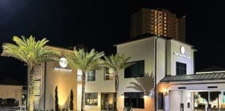 First National Bank stands in the heart of Miramar Beach