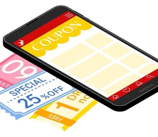 Digital coupons on phone