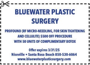 South Walton Life Coupons 2025 March Bluewater Plastic Surgery