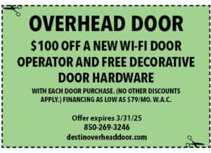 South Walton Life Coupons 2025 March Overhead Door