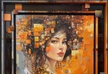 Mosaic Of Memories Abstract Portrait Clint Eagar Design