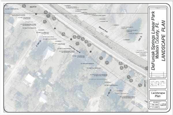 Defuniak Linear Park Plan Page 2
