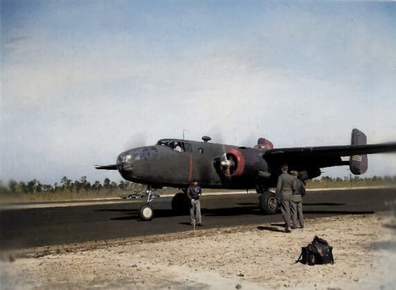 Eglin Field B25 Colorized Usaf Transformed