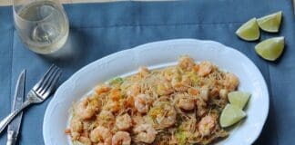 Filipino Pansit With Shrimp Lime
