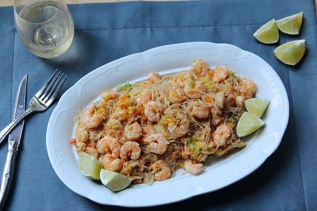 Filipino Pansit With Shrimp Lime