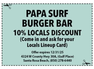 Sowal Life Coupons 2025 Oct Papa Surf Byrgers