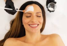 Relaxation And Rejuvenation During A Skincare Treatment At A Serene Wellness Center On A Sunny Afternoon