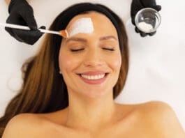 Relaxation And Rejuvenation During A Skincare Treatment At A Serene Wellness Center On A Sunny Afternoon