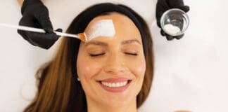 Relaxation And Rejuvenation During A Skincare Treatment At A Serene Wellness Center On A Sunny Afternoon